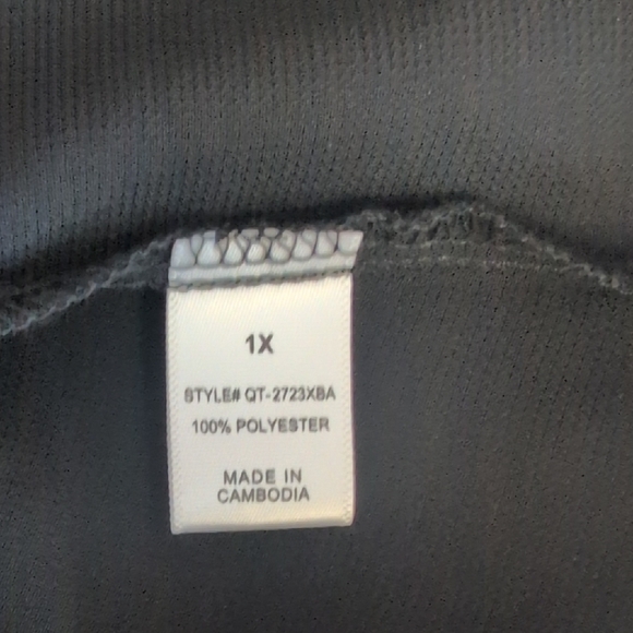 Zenana Outfitters Black Sheer Sleeve Blouse 1X                              D266 - Picture 7 of 7